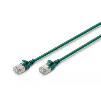 Latiguillo plano DIGITUS - CAT6A - F-FTP - 2 m - verde