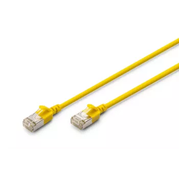Latiguillo plano DIGITUS - CAT6A - F-FTP - 1 m - amarillo