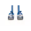 Latiguillo plano DIGITUS - CAT6A - F-FTP - 1 m - azul
