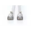 Latiguillo plano DIGITUS - CAT6A - F-FTP - 30 cm - gris
