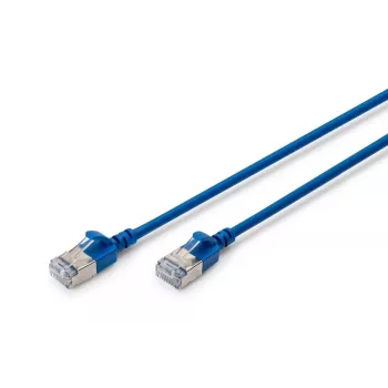 Latiguillo plano DIGITUS - CAT6A - F-FTP - 5 m - azul