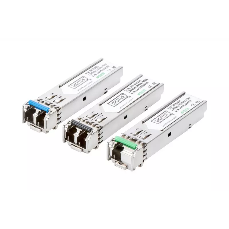 Módulo SFP DIGITUS 1,25 Gbit/s, hasta 20 km monomodo, conector LC dúplex 1000Base-LX, 1310 nm