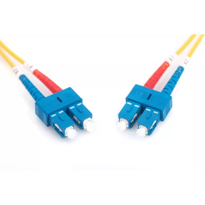 Latiguillo de fibra óptica DIGITUS, SC a SC OS2, monomodo 09/125 µm, dúplex, longitud 1 m