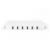 DIGITUS Caja de empalme deslizante de fibra óptica, 1U, equipada con 6x SC dúplex, incl. tornillo M25, cassette de empalme pigtails de colores OM3, adaptador