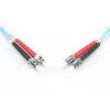 DIGITUS Cable de parcheo de fibra óptica, ST a ST multimodo 50/125 µ, dúplex longitud 5 m clase OM3