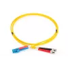 DIGITUS Cable de parcheo de fibra óptica, LC a ST OS2, monomodo 9/125 µ, dúplex, longitud 1 m