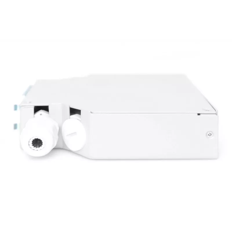 DIGITUS Caja de empalme para carril DIN para 6x acopladores SC//DX, color gris