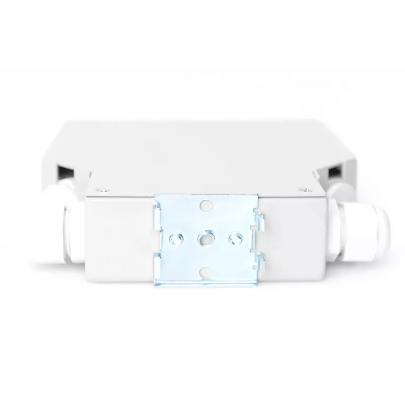 DIGITUS Caja de empalme para carril DIN para 6x acopladores SC//DX, color gris