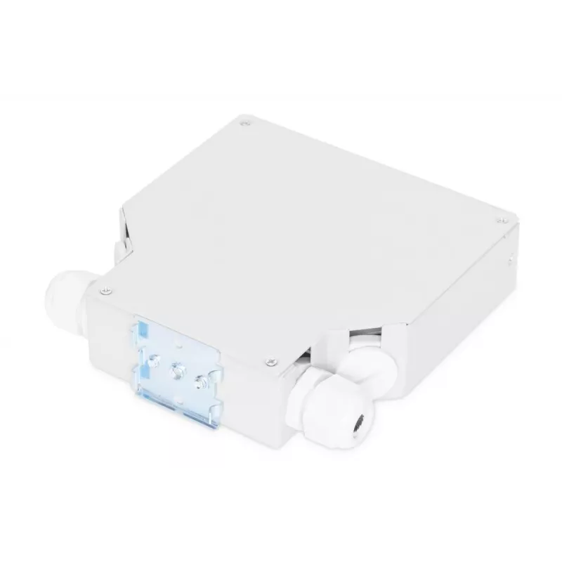 DIGITUS Caja de empalme para carril DIN para 6x acopladores SC//DX, color gris