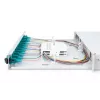 Caja de empalme de fibra óptica DIGITUS, 1HE, equipada con 12x LC-Duplex, incl. tornillos M25, cassette de empalme OM3, pigtails de colores, adaptador