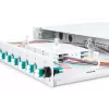 Caja de empalme de fibra óptica DIGITUS, 1HE, equipada con 12x LC-Duplex, incl. tornillos M25, cassette de empalme OM3, pigtails de colores, adaptador