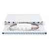 DIGITUS Caja de empalme deslizante de fibra óptica, 1U, equipada con 24x LC dúplex, incl. tornillo M25, cassette de empalme pigtails de colores OM4, adaptador