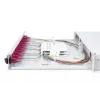 DIGITUS Caja de empalme deslizante de fibra óptica, 1U, equipada con 12x LC dúplex, incl. tornillo M25, cassette de empalme pigtails de colores OM4, adaptador