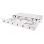 Caja de empalme de fibra óptica extraíble DIGITUS, 1HE, equipada con 6x LC-Duplex, incl. tornillo M 25, cassette de empalme OM4 pigtails de colores, adaptador