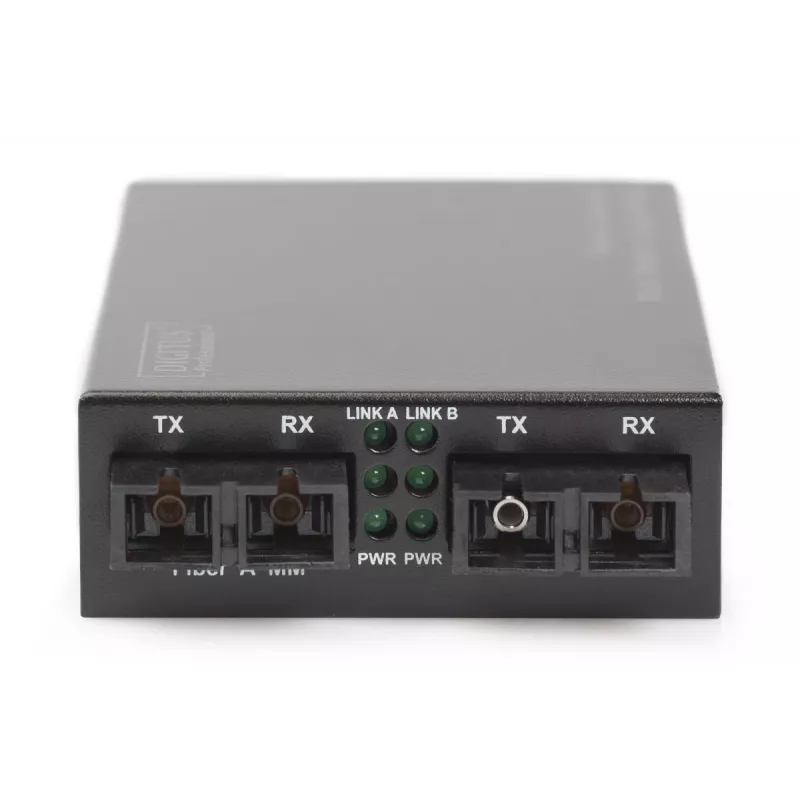 DIGITUS Convertidor de medios multimodo/monomodo Gigabit, longitud de onda: 850 nm 1310 nm 20 km
