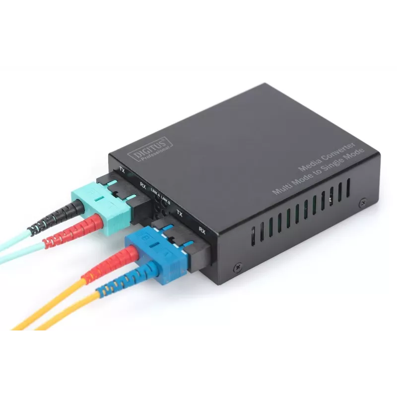 DIGITUS Convertidor de medios multimodo/monomodo Gigabit, longitud de onda: 850 nm 1310 nm 20 km