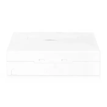 DIGITUS Caja FTTH, con superficie de adaptador 4x SC (APC) SX y montaje en carril DIN