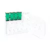 DIGITUS Caja FTTH, con superficie de adaptador 4x SC (APC) SX y montaje en carril DIN
