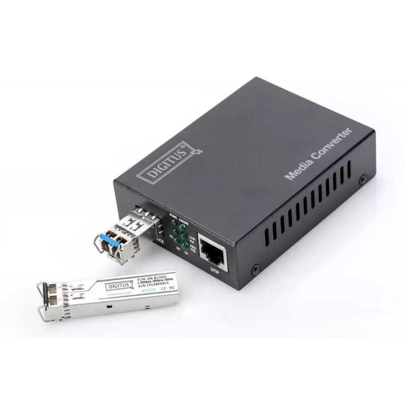 DIGITUS Convertidor de fibra óptica 10GB RJ45 - SFP+ Mini GBIC