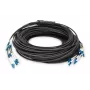 DIGITUS Cable breakout - 8 fibras SM G.657.A1 LC/UPC-LC/UPC universal negro 100m