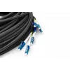DIGITUS Cable breakout - 8 fibras SM G.657.A1 LC/UPC-LC/UPC universal negro 100m
