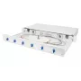 DIGITUS Caja de empalme de fibra óptica LC OS2 1U 6xLC-DX con cassette, pigtails y acopladores