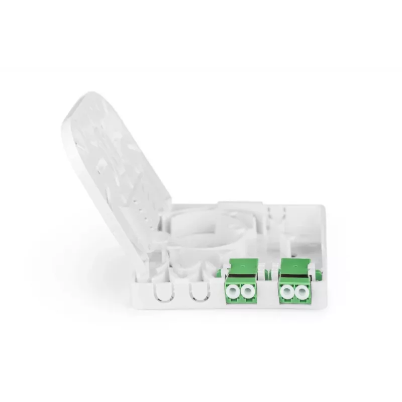 DIGITUS Roseta FTTH, con 2x adaptador LC(APC) DX, montaje en superficie