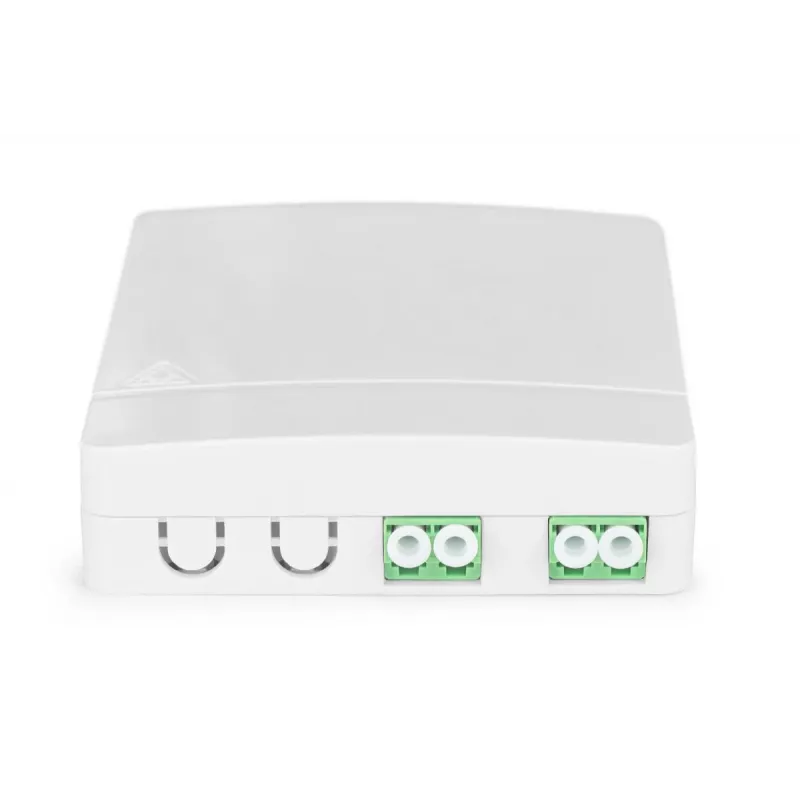 DIGITUS Roseta FTTH, con 2x adaptador LC(APC) DX, montaje en superficie