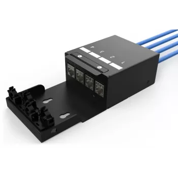 DIGITUS Caja de punto de consolidación - 4 puertos módulos Keystone con gestor de cables inteligente