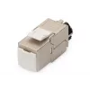 DIGITUS Jack Keystone CAT6a - apantallado, conexión sin herramientas - gestor de cables inteligente - 24 unidades