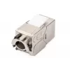 DIGITUS Jack Keystone CAT6a - apantallado, conexión sin herramientas - gestor de cables inteligente - 24 unidades