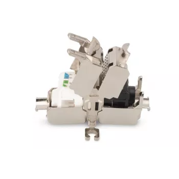 DIGITUS Acoplador de terminación de campo CAT6A, 500 MHz para AWG 22-26, diseño Keystone totalmente apantallado, 26x35x80 mm