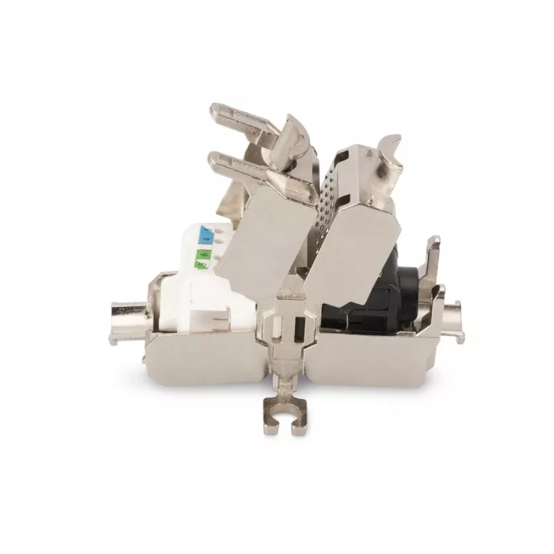 DIGITUS Acoplador de terminación de campo CAT6A, 500 MHz para AWG 22-26, diseño Keystone totalmente apantallado, 26x35x80 mm