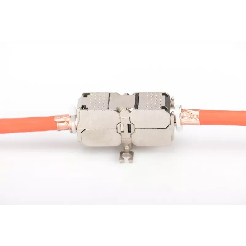 DIGITUS Acoplador de terminación de campo CAT6A, 500 MHz para AWG 22-26, diseño Keystone totalmente apantallado, 26x35x80 mm