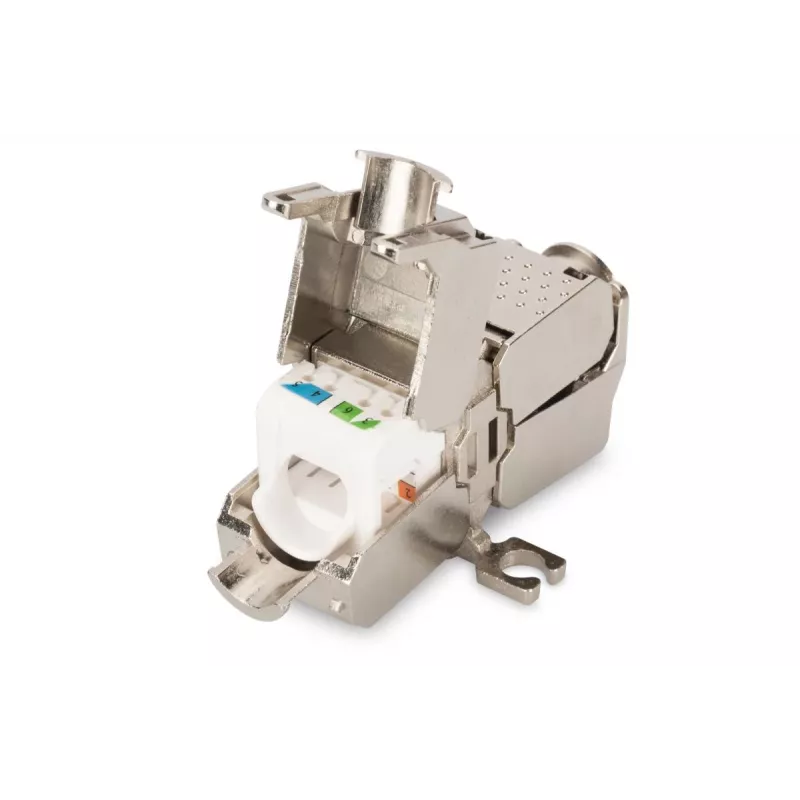 DIGITUS Acoplador de terminación de campo CAT6A, 500 MHz para AWG 22-26, diseño Keystone totalmente apantallado, 26x35x80 mm