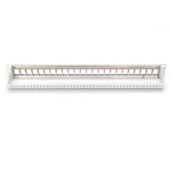 DIGITUS Panel de parcheo modular para jack Keystone, montaje en rack 1U – sin equipar
