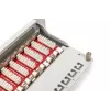DIGITUS Panel de parcheo CAT6A, apantallado, 12 puertos campo de rotulación, 1U, montaje en rack de 10 pulgadas, gris RAL 7035