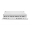 DIGITUS Panel de parcheo CAT6A, apantallado, 12 puertos campo de rotulación, 1U, montaje en rack de 10 pulgadas, gris RAL 7035
