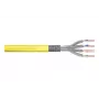 DIGITUS Cable de instalación - Cat 7a - S/FTP - AWG 22/1 simplex - 100 m - amarillo