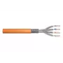 DIGITUS Cable de instalación - Cat 7 - S/FTP - AWG 23/1 simplex - 1000 m - naranja