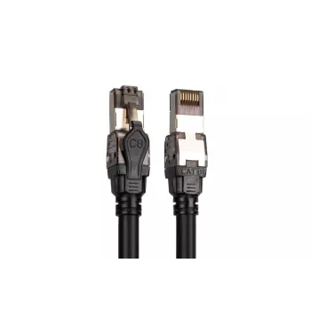 DIGITUS Cable de parcheo - Cat. 8.1 - S/FTP - AWG 24/7 - 5m - negro