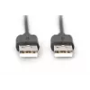 Cable de conexión USB DIGITUS Type-A macho/macho 1,8 m compatible con USB 2.0