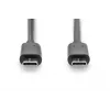 Cable de conexión USB Type-C DIGITUS ASSMANN, Type-C a C macho/macho, 2 m alta velocidad negro