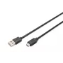 Cable de conexión USB Type-C DIGITUS ASSMANN, Type-C a A conector macho/macho, 3 m, 3A, 480 MB/s, versión 2.0, negro
