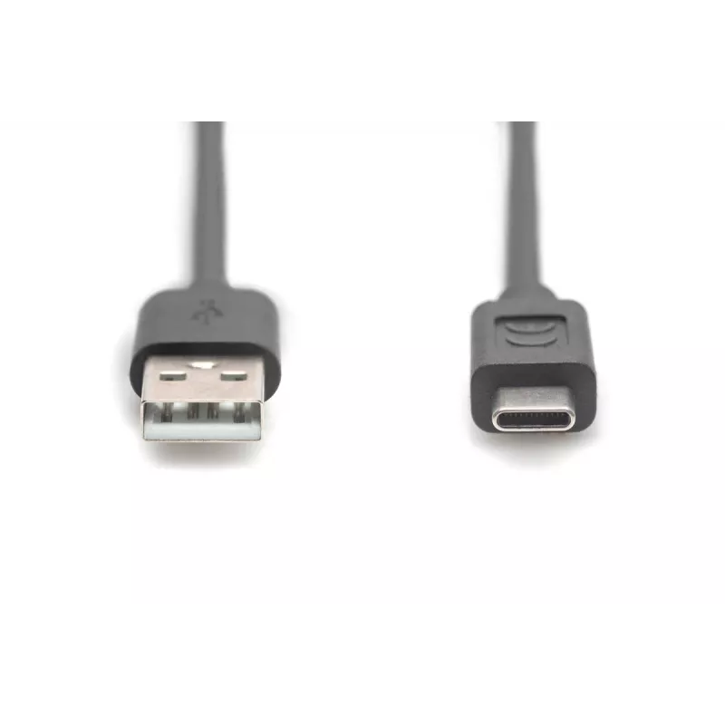 Cable de conexión USB Type-C DIGITUS ASSMANN, Type-C a A conector macho/macho, 3 m, 3A, 480 MB/s, versión 2.0, negro