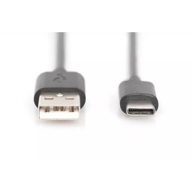 Cable de conexión USB Type-C DIGITUS ASSMANN, Type-C a A macho/macho, 2 m 3A, 480MB, versión 2.0, negro