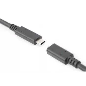 Cable alargador USB Type-C DIGITUS, Type-C macho/hembra, 2 m totalmente equipado, Gen2, 3A, 10 Gbit/s, versión 3.1, CE