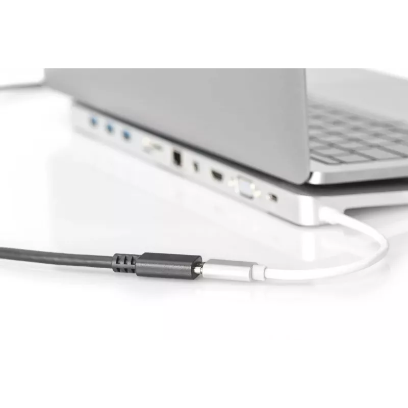 DIGITUS AK-300210-020-S cable alargador USB-C, USB 2.0, USB-C macho/hembra, 3 A, 2 m, negro