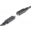 DIGITUS AK-300210-020-S cable alargador USB-C, USB 2.0, USB-C macho/hembra, 3 A, 2 m, negro