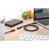 DIGITUS AK-300210-020-S cable alargador USB-C, USB 2.0, USB-C macho/hembra, 3 A, 2 m, negro